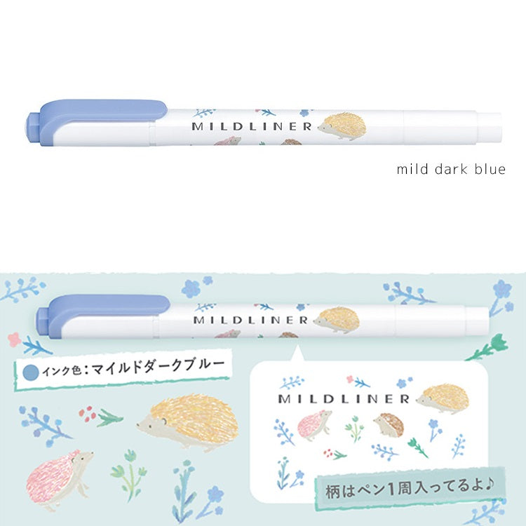 [Limited Edition] Zebra MILDLINER Double Ended Highlighter - Animal Series
