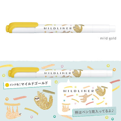 [Limited Edition] Zebra MILDLINER Double Ended Highlighter - Animal Series