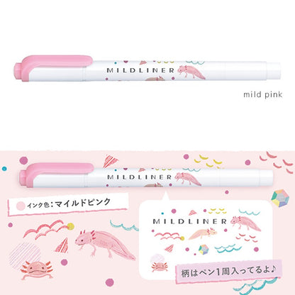 [Limited Edition] Zebra MILDLINER Double Ended Highlighter - Animal Series