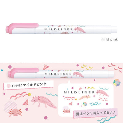 [Limited Edition] Zebra MILDLINER Double Ended Highlighter - Animal Series