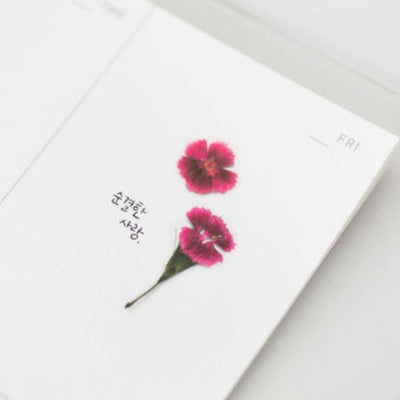 Appree Pressed Flower Sticker -  China Pink