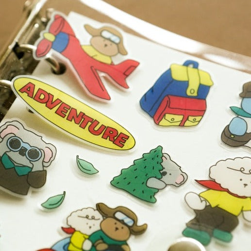 Dailylike My Buddy Clear Remover Sticker - 01 Adventure