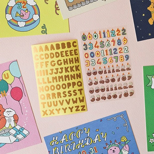 Dailylike Card Deco Sticker - 01 Alphabet