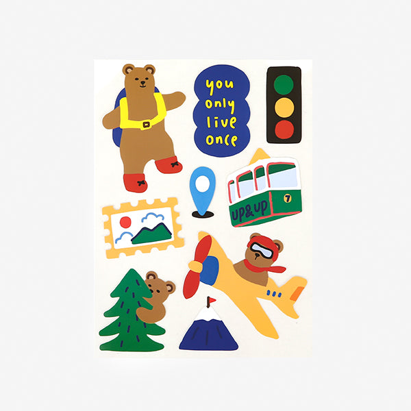 Dailylike Remover Sticker - 01 Bear's Journey