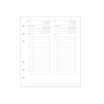 Jam Studio A6 Wide Record Refill - 01 Daily To Do