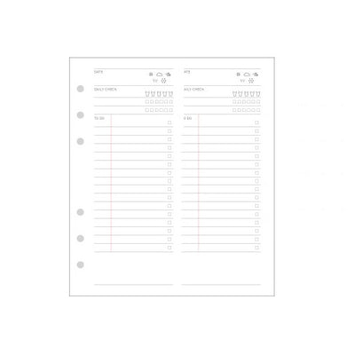 Jam Studio A6 Wide Record Refill - 01 Daily To Do