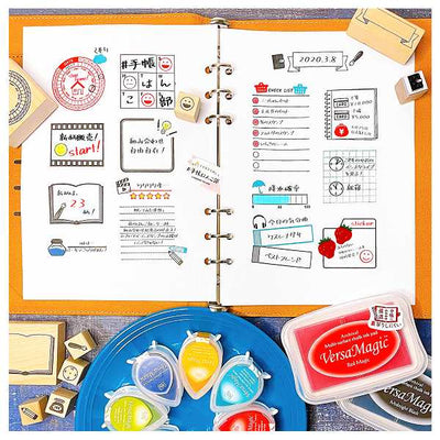 Kodomo No Kao Bullet Journal Stamp - Check List (Square)