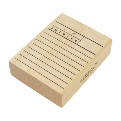 Kodomo No Kao Bullet Journal Stamp - Ruled Line with Days