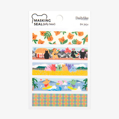 Dailylike Jelly Bear Masking Seal  - 04 Jeju