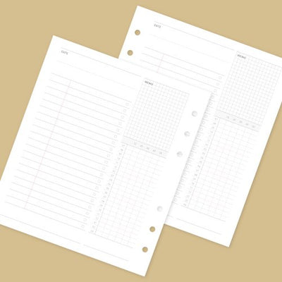 Jam Studio A6 Wide Record Refill - 04 Study Plan
