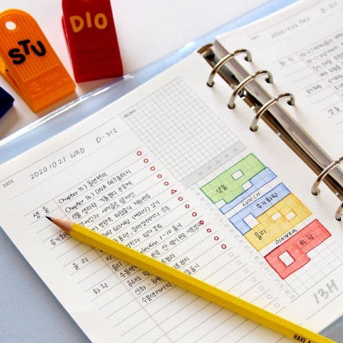 Jam Studio A6 Wide Record Refill - 04 Study Plan