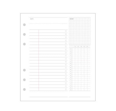 Jam Studio A6 Wide Record Refill - 04 Study Plan
