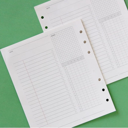 Jam Studio A6 Wide Record Refill - 04 Study Plan