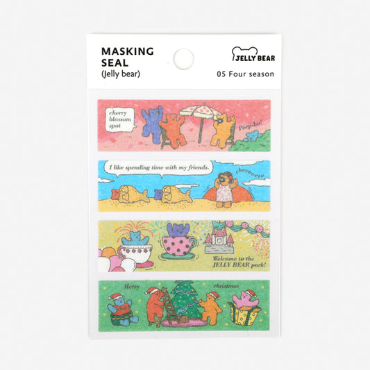 Dailylike Jelly Bear Masking Seal  - 05 Four Season