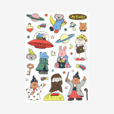 Dailylike My Buddy Clear Remover Sticker - 05 Wonderland