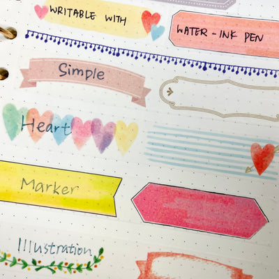 Mark's Masté Writable Perforated Masking Tape - Heart