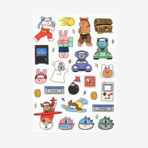 Dailylike My Buddy Clear Remover Sticker - 08 Game