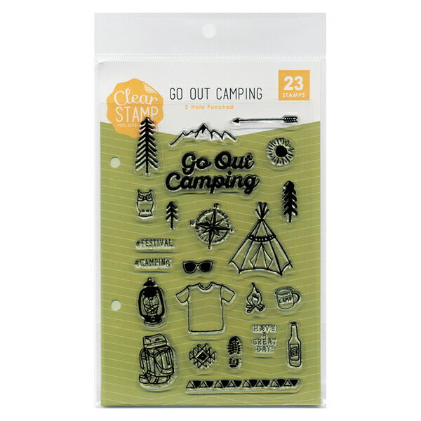 Kodomo No Kao Clear Stamp - Go Out Camping