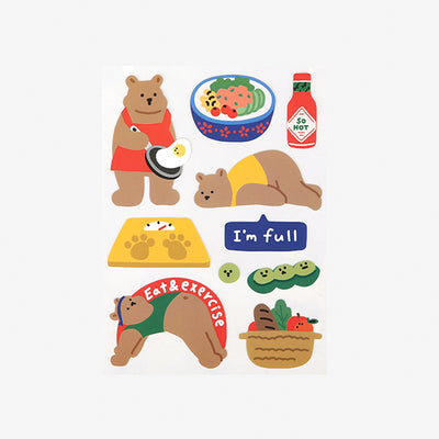 Dailylike Remover Sticker - 09 Diet Bear