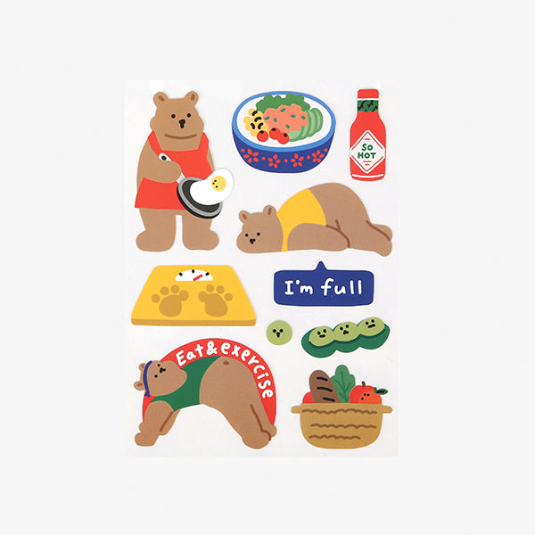 Dailylike Remover Sticker - 09 Diet Bear