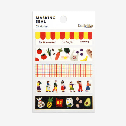 Dailylike Masking Seal - 09 Market