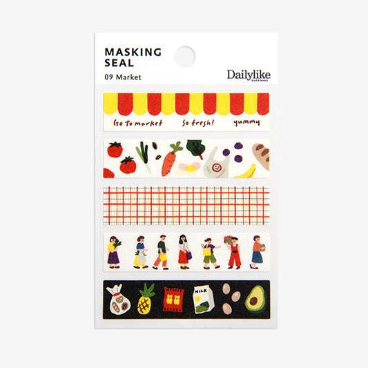 Dailylike Masking Seal - 09 Market