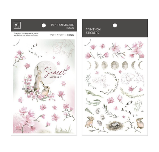 MU Lifestyle Print-On Stickers - 185 Sweet Moonlight