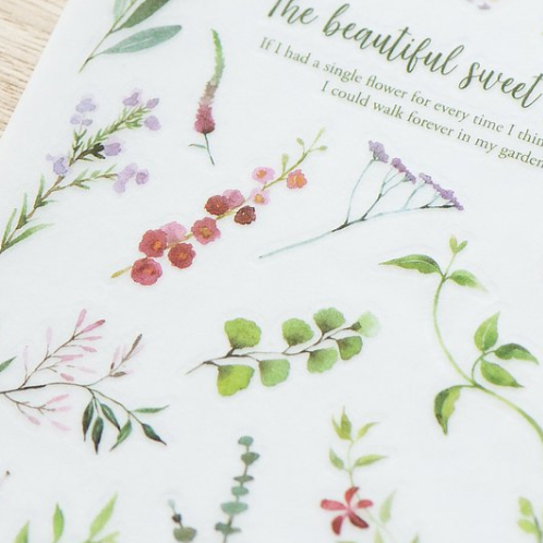 MU Lifestyle Print-On Stickers - 193 Sweet Garden