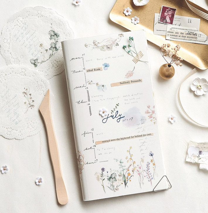 MU Lifestyle Print-On Stickers - 196 Summer Night Wild Flowers