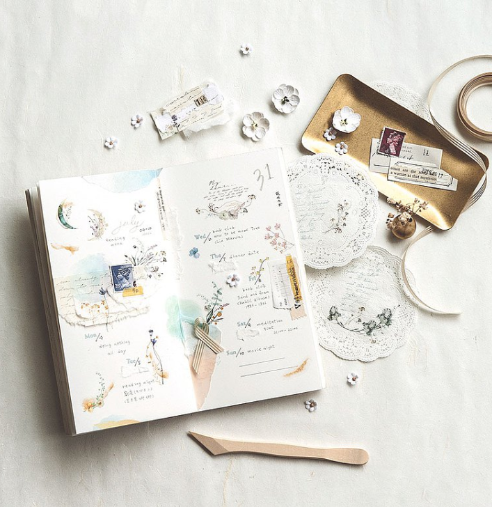 MU Lifestyle Print-On Stickers - 196 Summer Night Wild Flowers