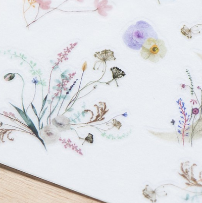 MU Lifestyle Print-On Stickers - 196 Summer Night Wild Flowers