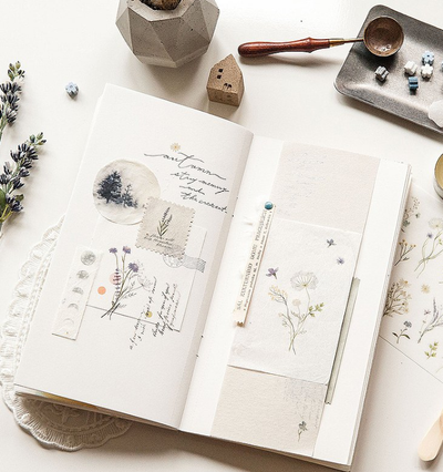 MU Lifestyle Print-On Stickers - 203 Flowers in Autumn Mist