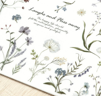 MU Lifestyle Print-On Stickers - 203 Flowers in Autumn Mist