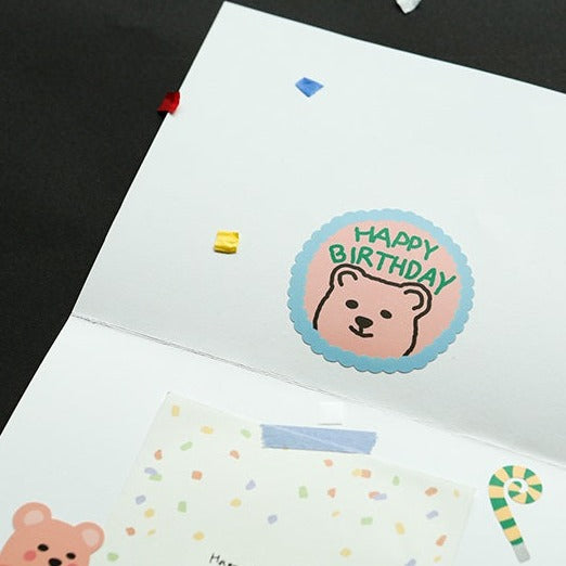 Dailylike Remover Sticker - 12 Party Bear