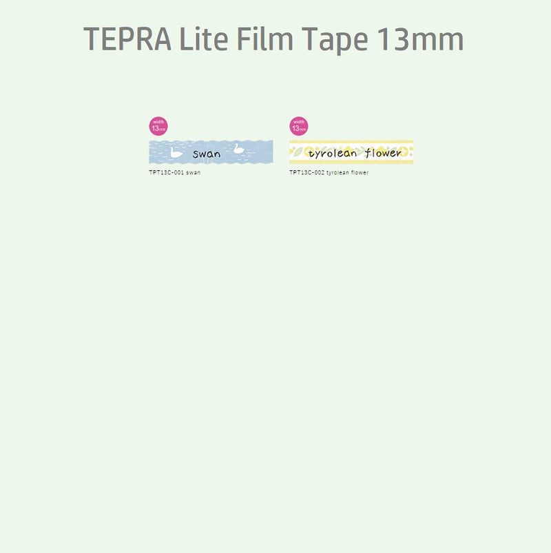 King Jim Tepra Lite Film Tape Die-Cut - Clear Parts (11mm)