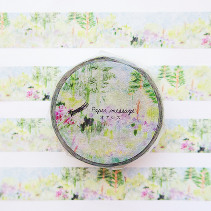 Paper Message Washi Tape 15mm - Oasis