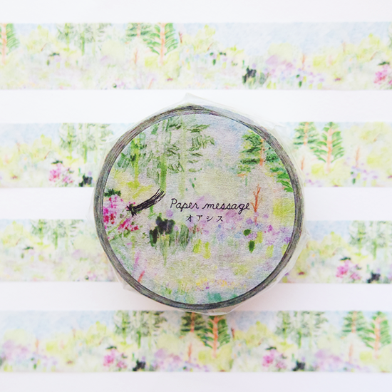 Paper Message Washi Tape 15mm - Oasis