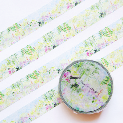Paper Message Washi Tape 15mm - Oasis