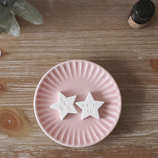 &NE Diatomaceous Earth Aroma Stone with Plate - Star