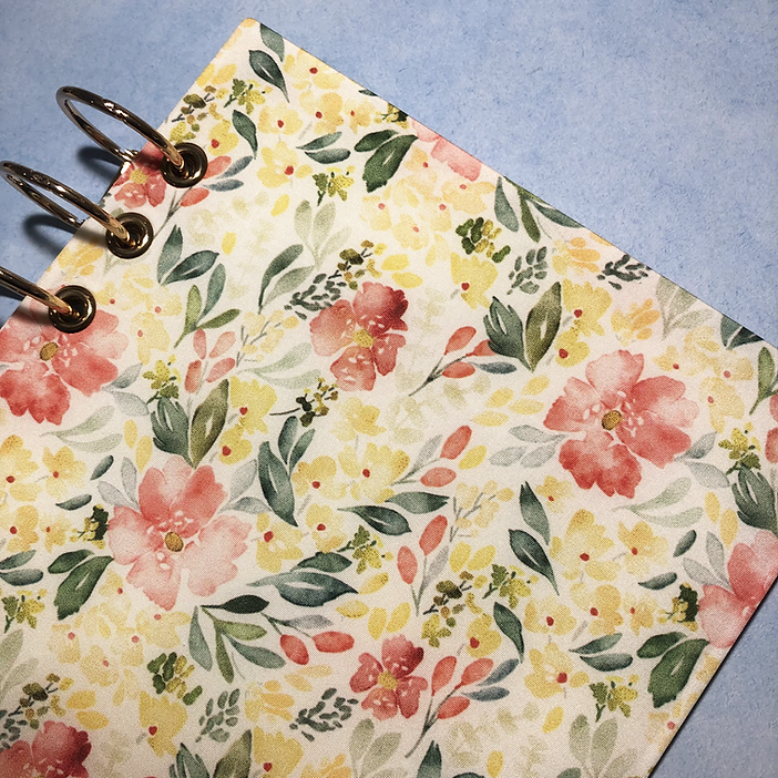 Miyu Handmade Washable A5 Planner Cover - Watercolour Flowers