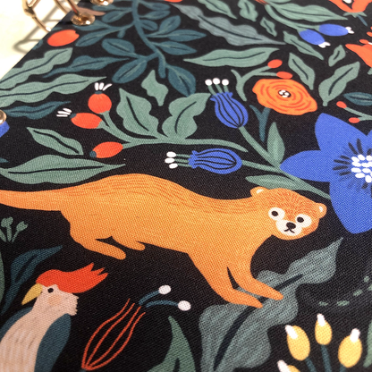 Miyu Handmade Washable A5 Planner Cover - Rainforest