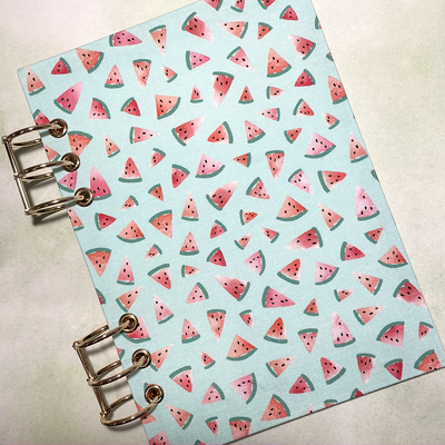 Miyu Handmade Washable A5 Planner Cover - Watermelon