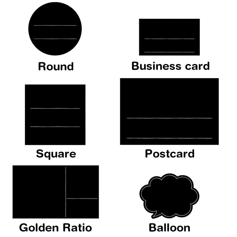 Sasagawa Handwriting POP Cards - Square
