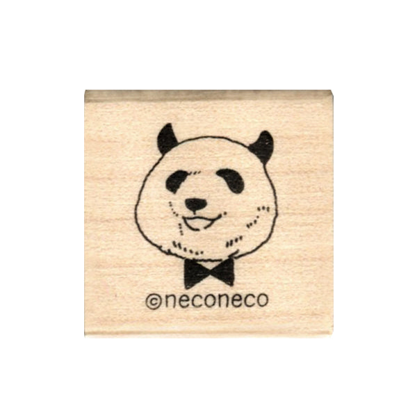 Kodomo No Kao x Neconeco Rubber Stamp - Panda