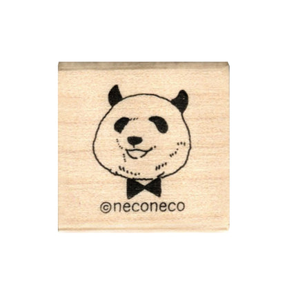 Kodomo No Kao x Neconeco Rubber Stamp - Panda
