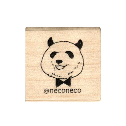 Kodomo No Kao x Neconeco Rubber Stamp - Panda