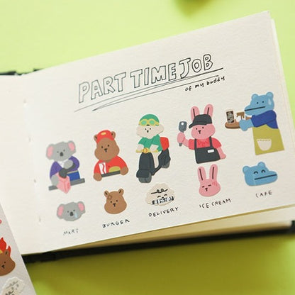 Dailylike My Buddy Sticker - 20 Part Time Job