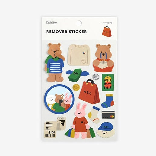 Dailylike Remover Sticker - 21 Shopping