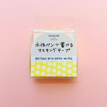 Mark's Masté Writable Masking Tape - Yellow Dot
