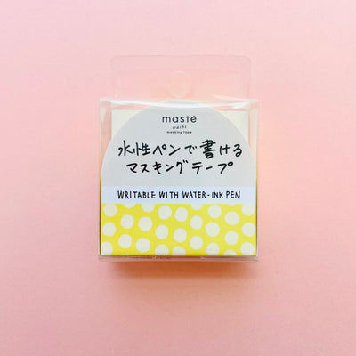 Mark's Masté Writable Masking Tape - Yellow Dot